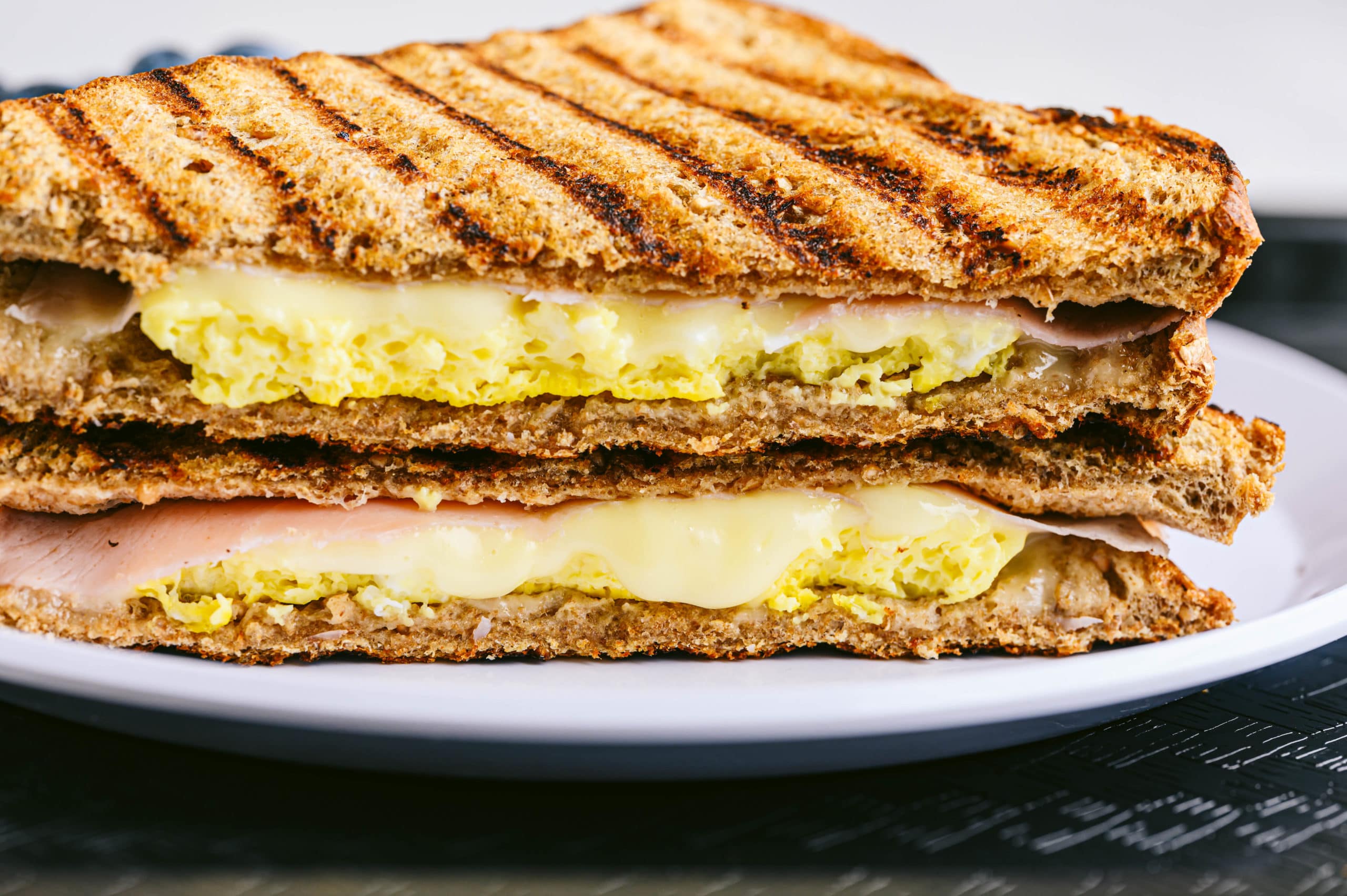 ham and cheese breakfast panini