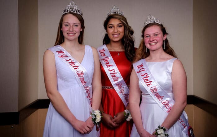 Three Dairy Princesses smiling