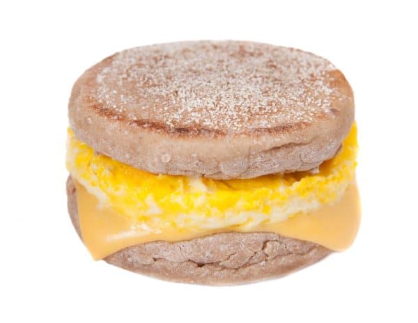 egg and cheese breakfast sandwich