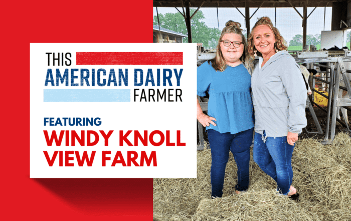 Reese Burdette, a teenage girl, embraces her mom at Windy Knoll View Farm.